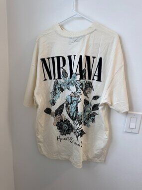 Nirvana White T-Shirt Men’s XL Graphic Tee